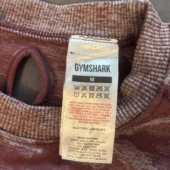 Gymshark Adapt Camo Seamless Long Sleeve Crop Top - Picture 3 of 5